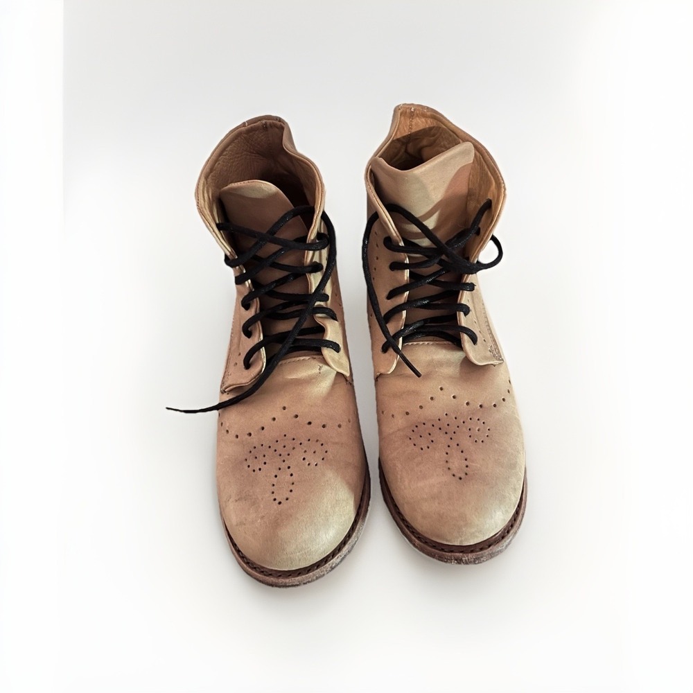 Bed Stu Benchmade Goodyear Leather Chelsea Lace-Up Boots – Women's 11 M